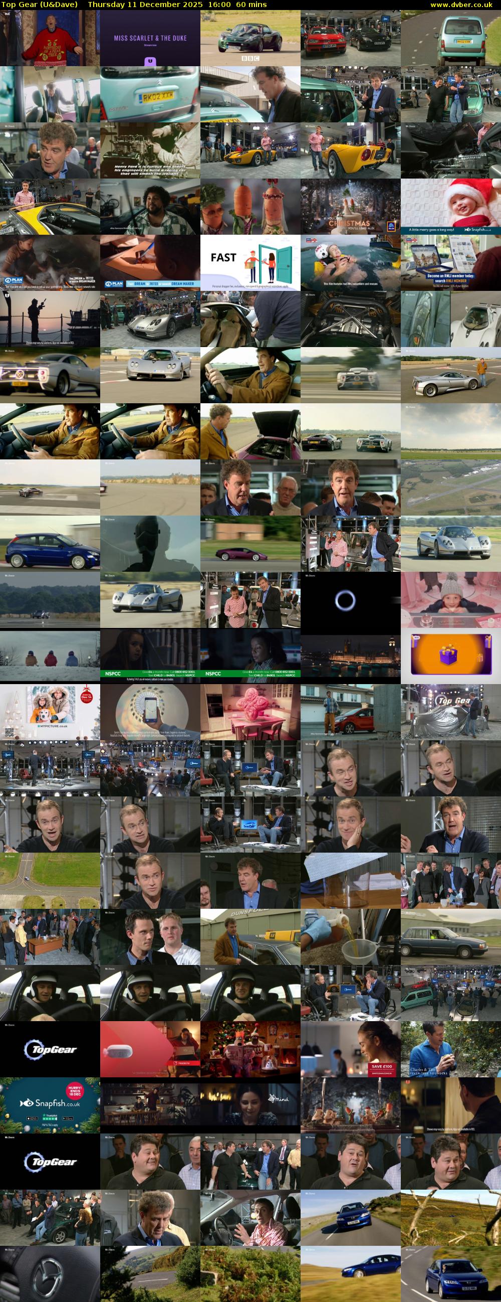 Top Gear (U&Dave) Thursday 11 December 2025 16:00 - 17:00