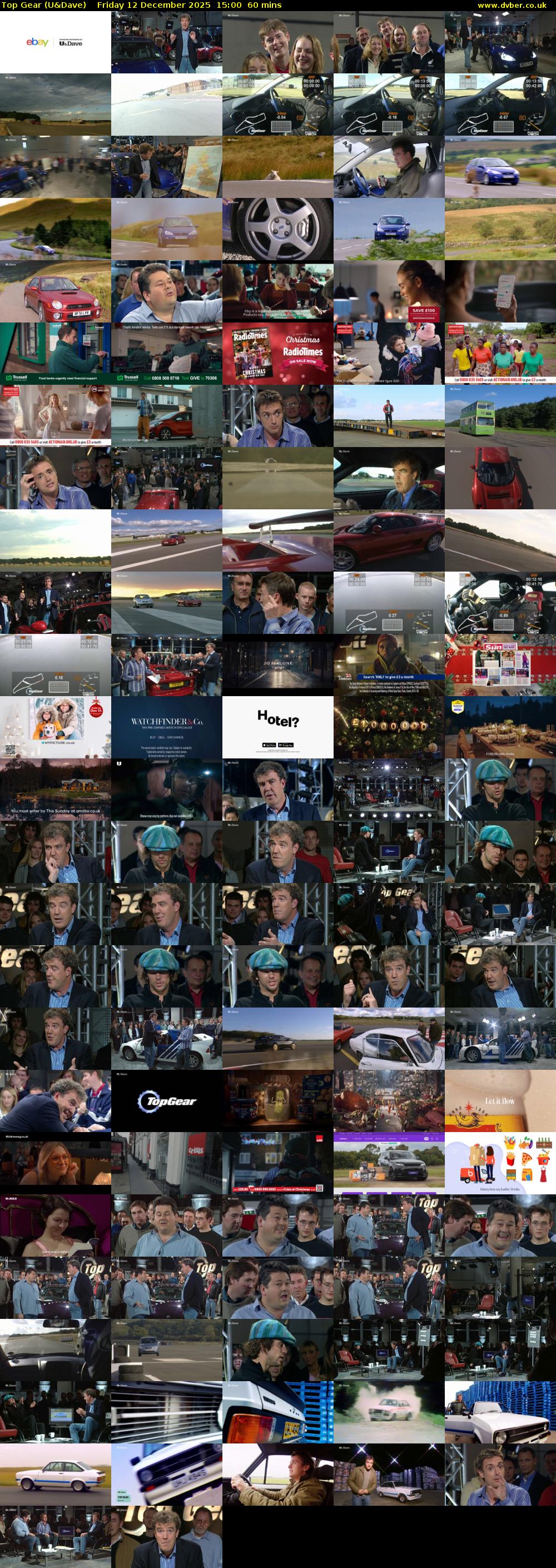 Top Gear (U&Dave) Friday 12 December 2025 15:00 - 16:00
