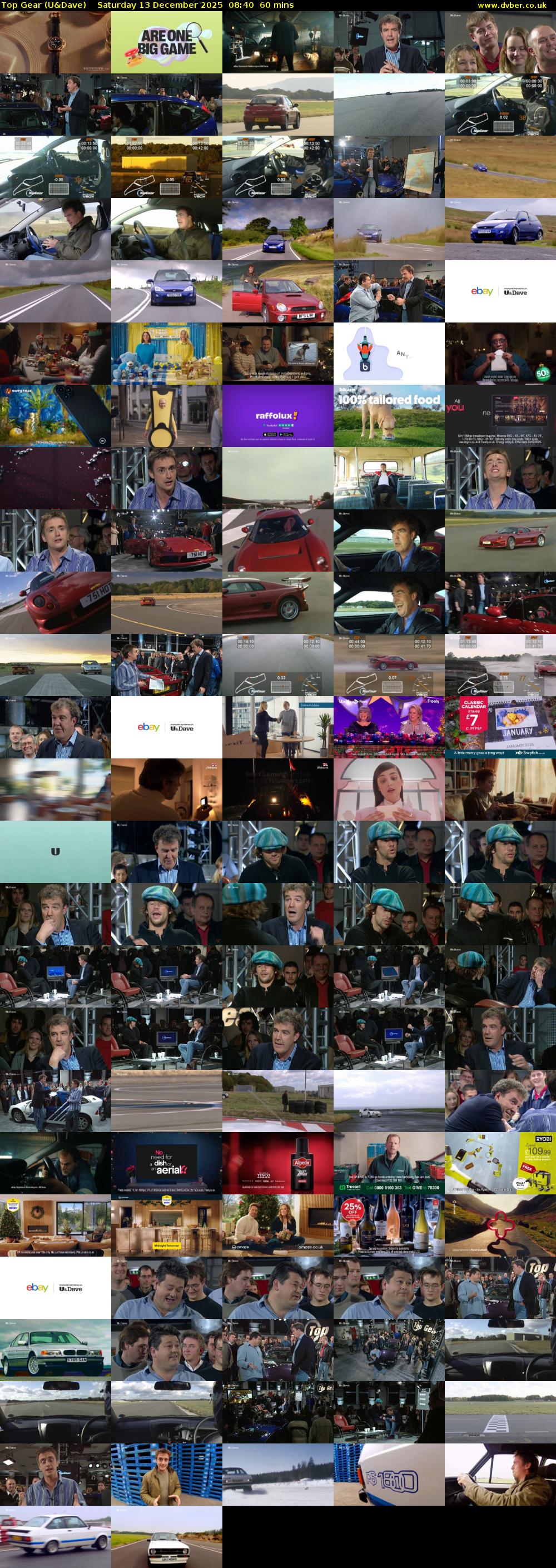 Top Gear (U&Dave) Saturday 13 December 2025 08:40 - 09:40