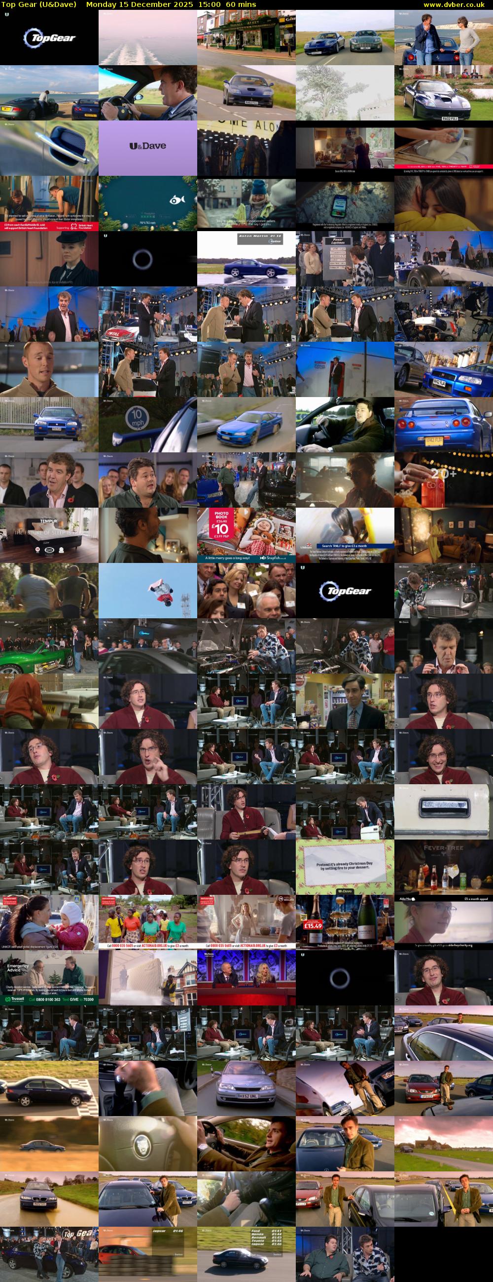 Top Gear (U&Dave) Monday 15 December 2025 15:00 - 16:00