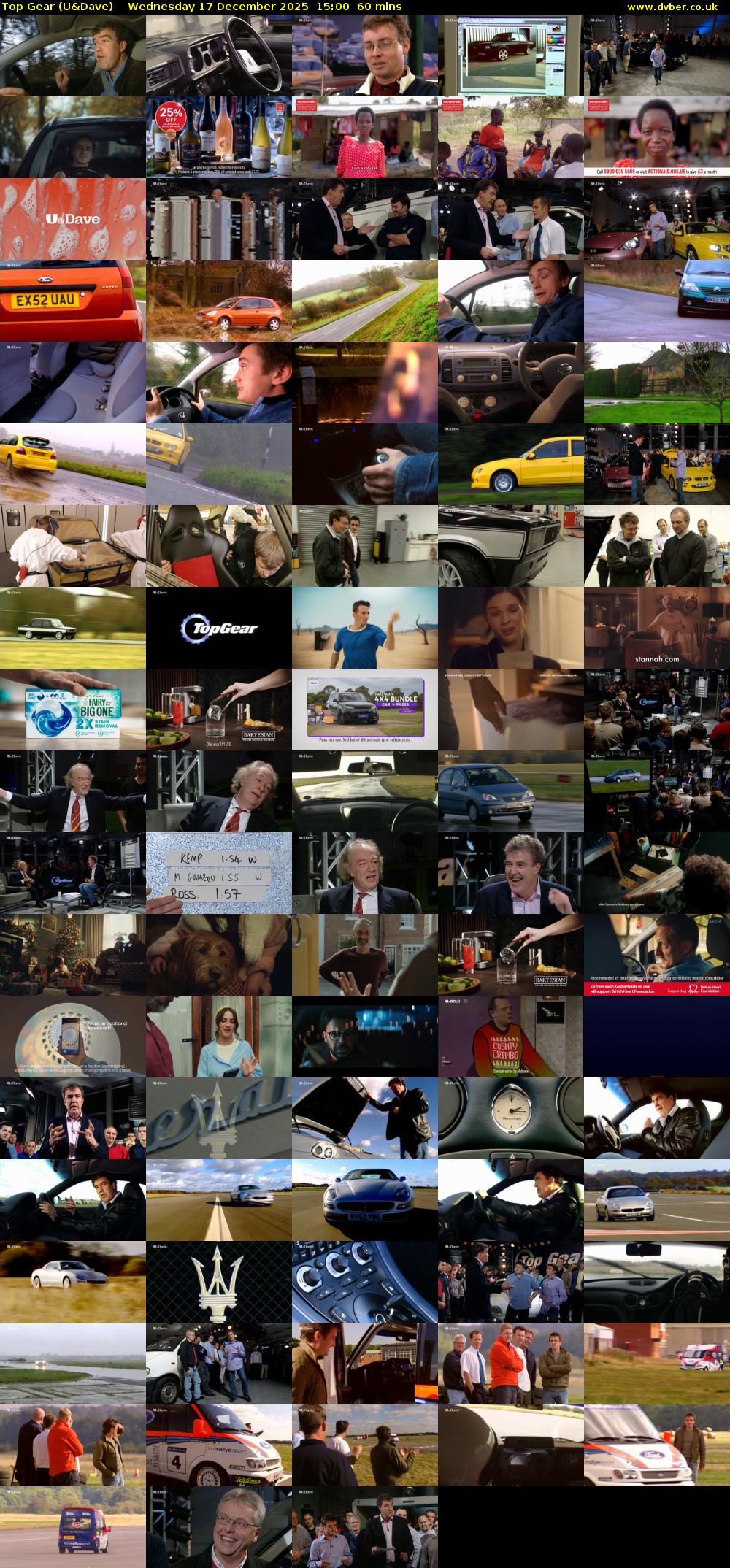 Top Gear (U&Dave) Wednesday 17 December 2025 15:00 - 16:00