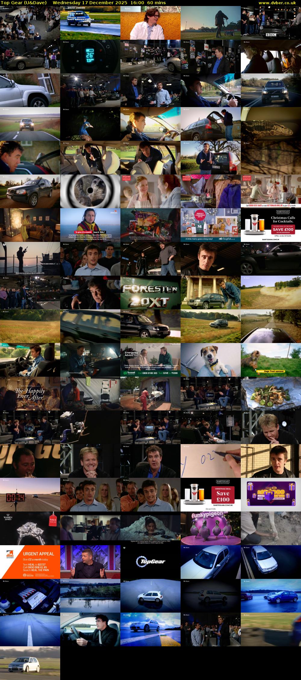 Top Gear (U&Dave) Wednesday 17 December 2025 16:00 - 17:00