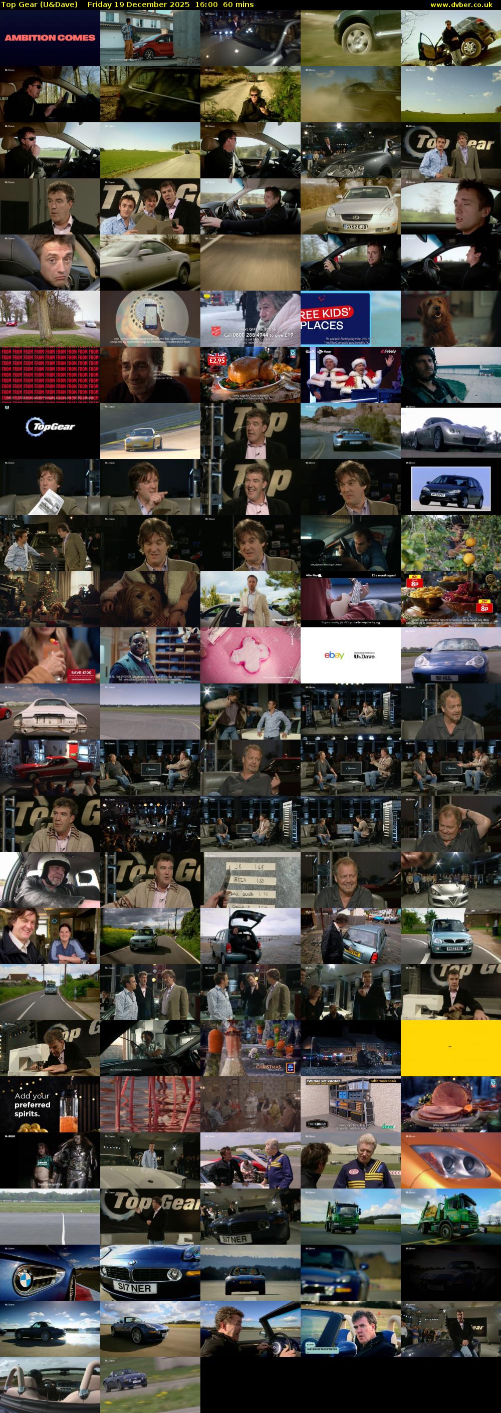 Top Gear (U&Dave) Friday 19 December 2025 16:00 - 17:00