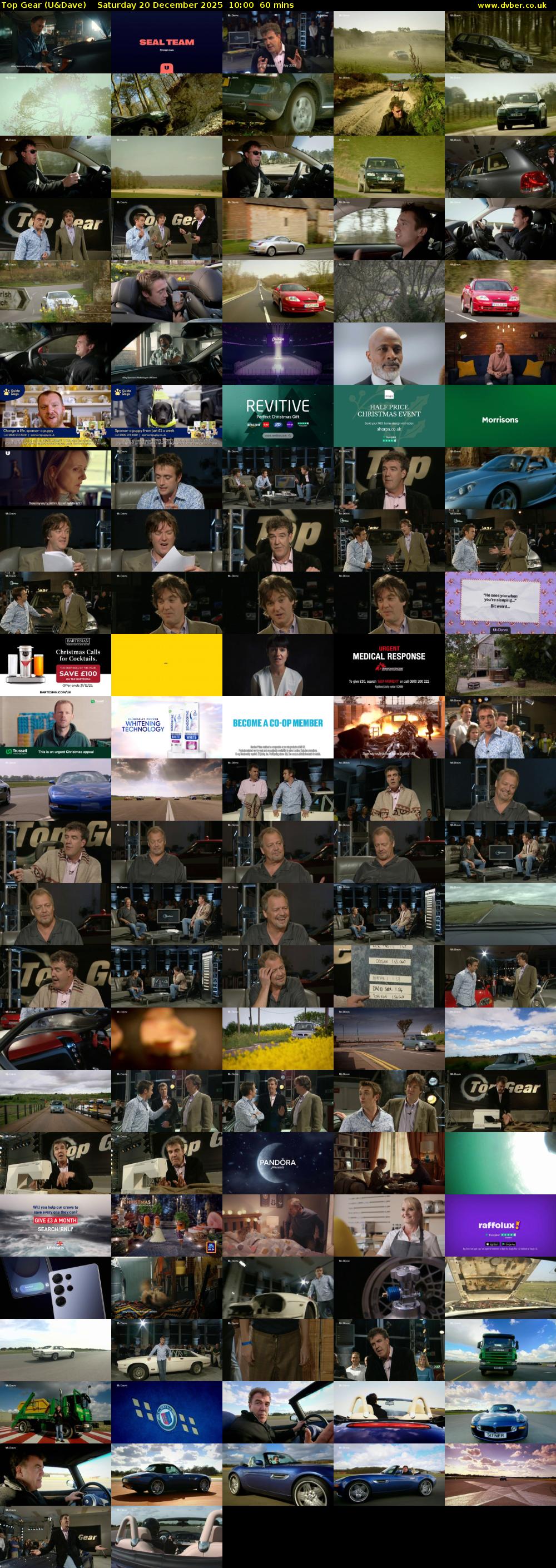Top Gear (U&Dave) Saturday 20 December 2025 10:00 - 11:00