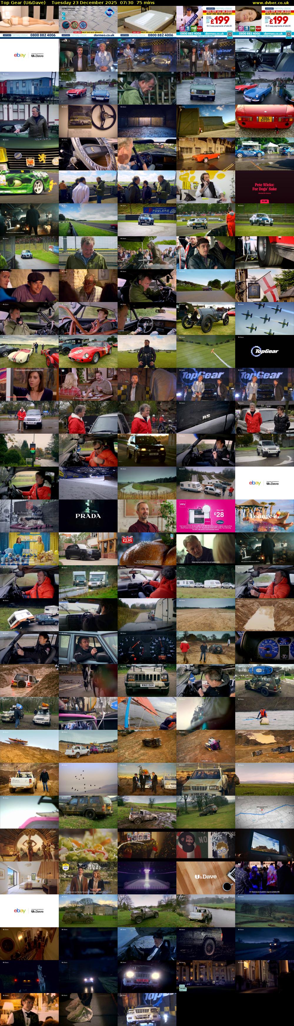 Top Gear (U&Dave) Tuesday 23 December 2025 07:30 - 08:45