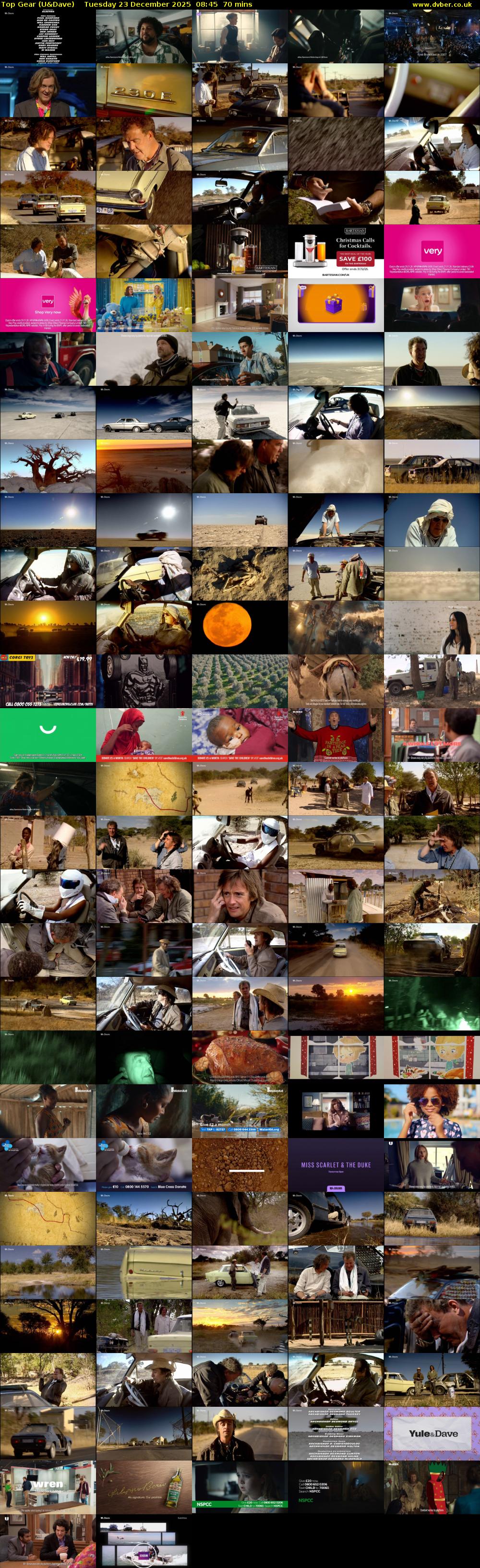Top Gear (U&Dave) Tuesday 23 December 2025 08:45 - 09:55