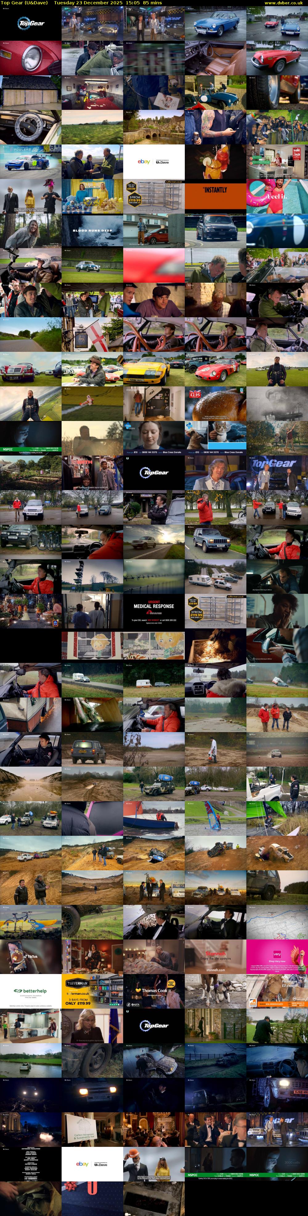 Top Gear (U&Dave) Tuesday 23 December 2025 15:05 - 16:30