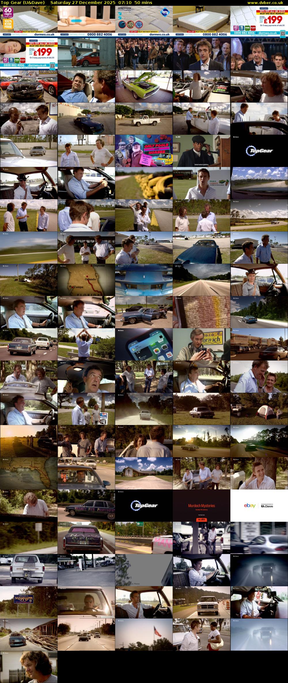 Top Gear (U&Dave) Saturday 27 December 2025 07:10 - 08:00