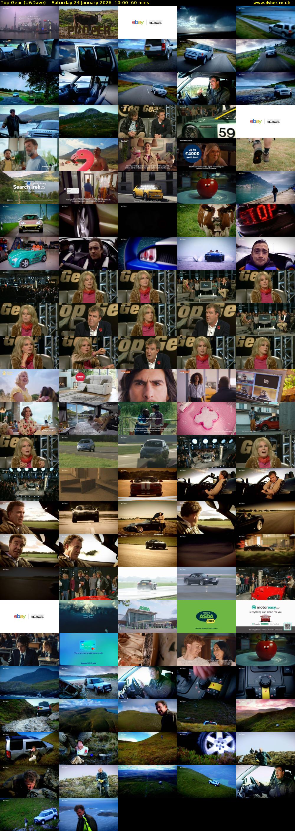 Top Gear (U&Dave) Saturday 24 January 2026 10:00 - 11:00