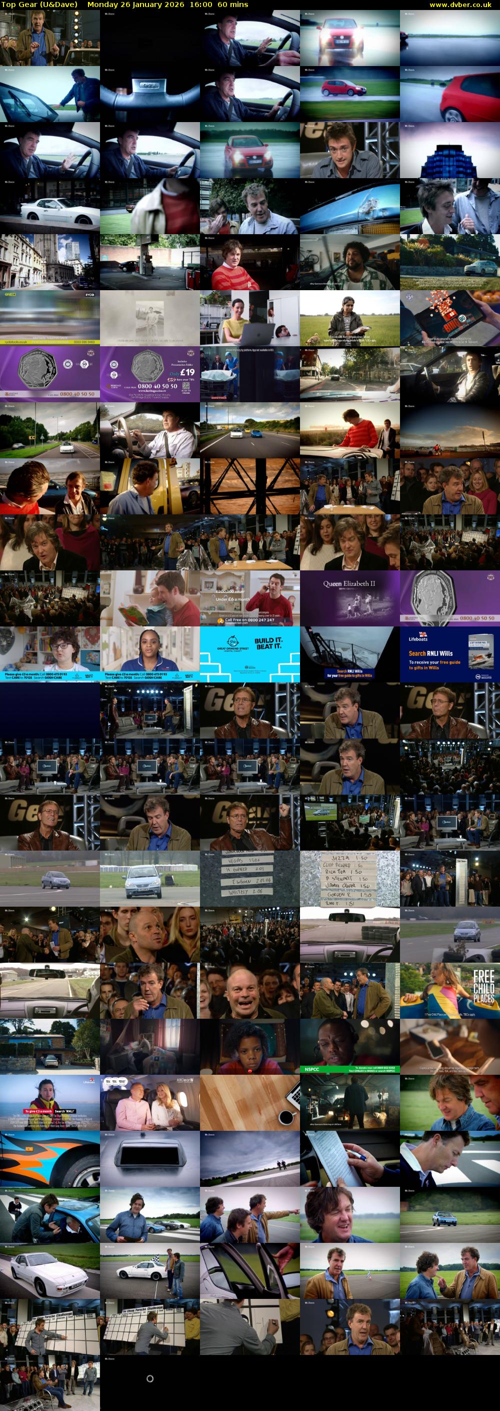 Top Gear (U&Dave) Monday 26 January 2026 16:00 - 17:00