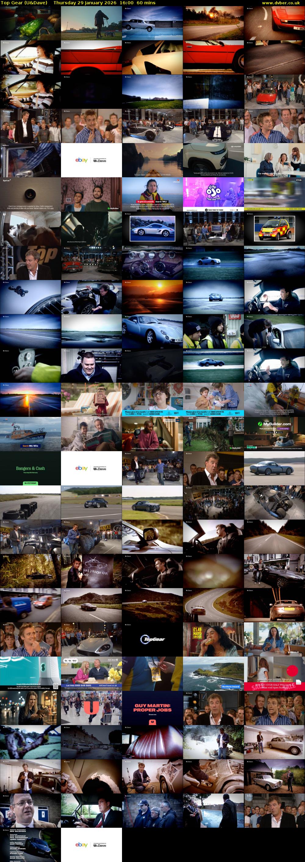 Top Gear (U&Dave) Thursday 29 January 2026 16:00 - 17:00