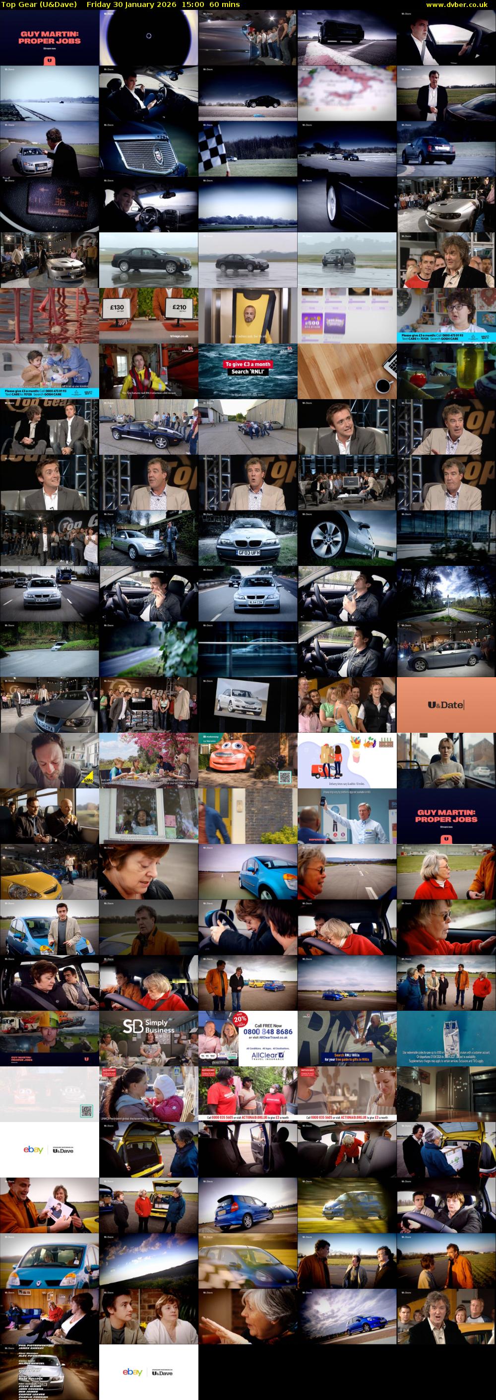 Top Gear (U&Dave) Friday 30 January 2026 15:00 - 16:00