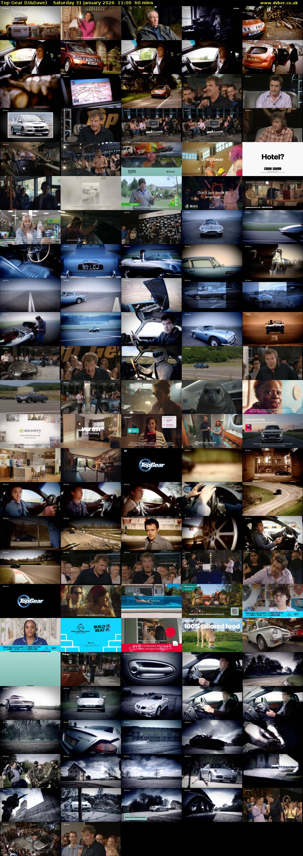 Top Gear (U&Dave) Saturday 31 January 2026 11:00 - 12:00