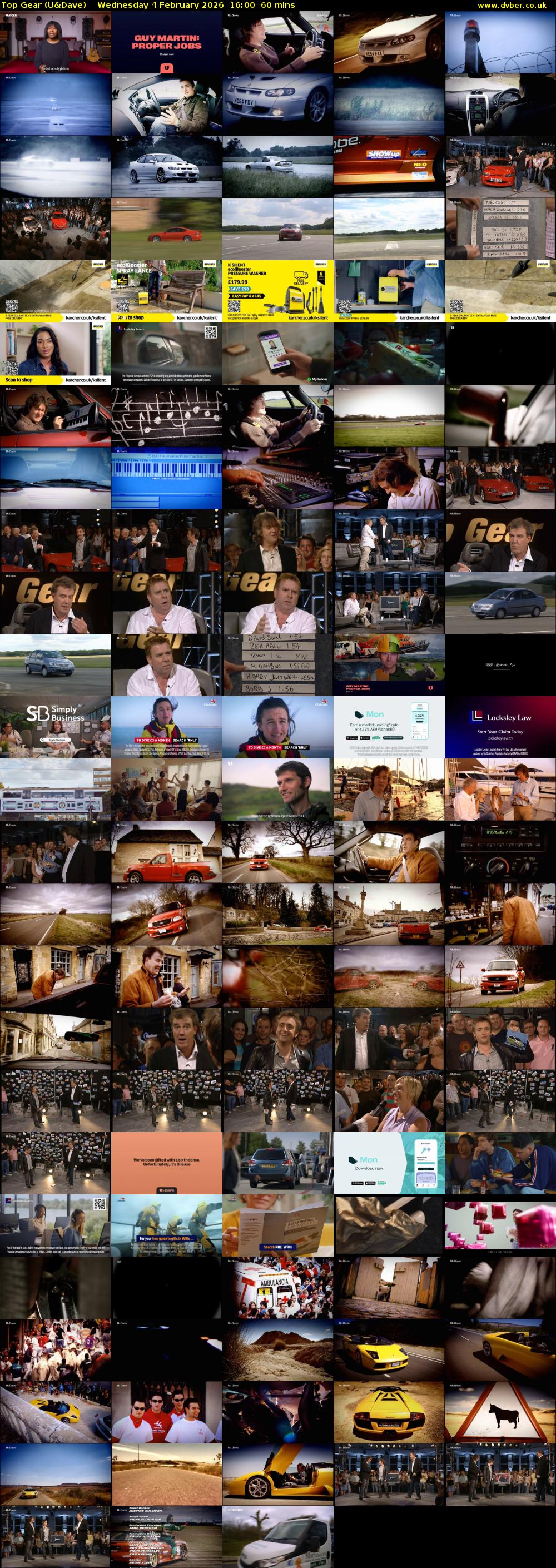 Top Gear (U&Dave) Wednesday 4 February 2026 16:00 - 17:00