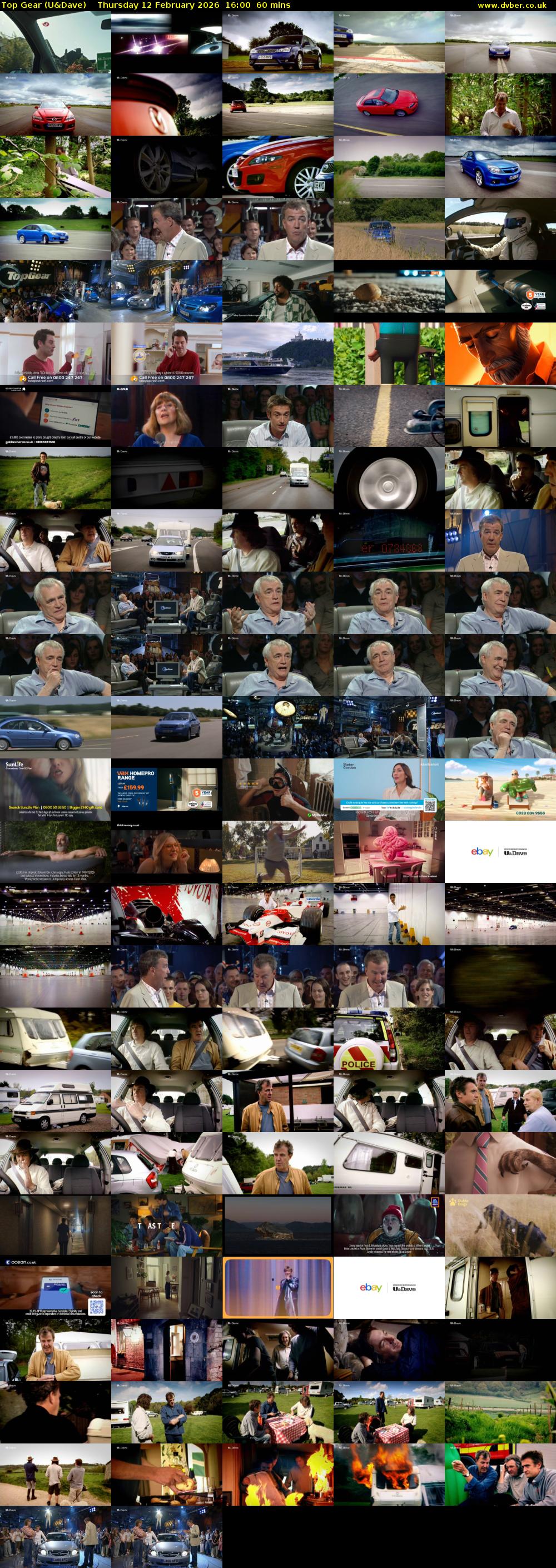 Top Gear (U&Dave) Thursday 12 February 2026 16:00 - 17:00
