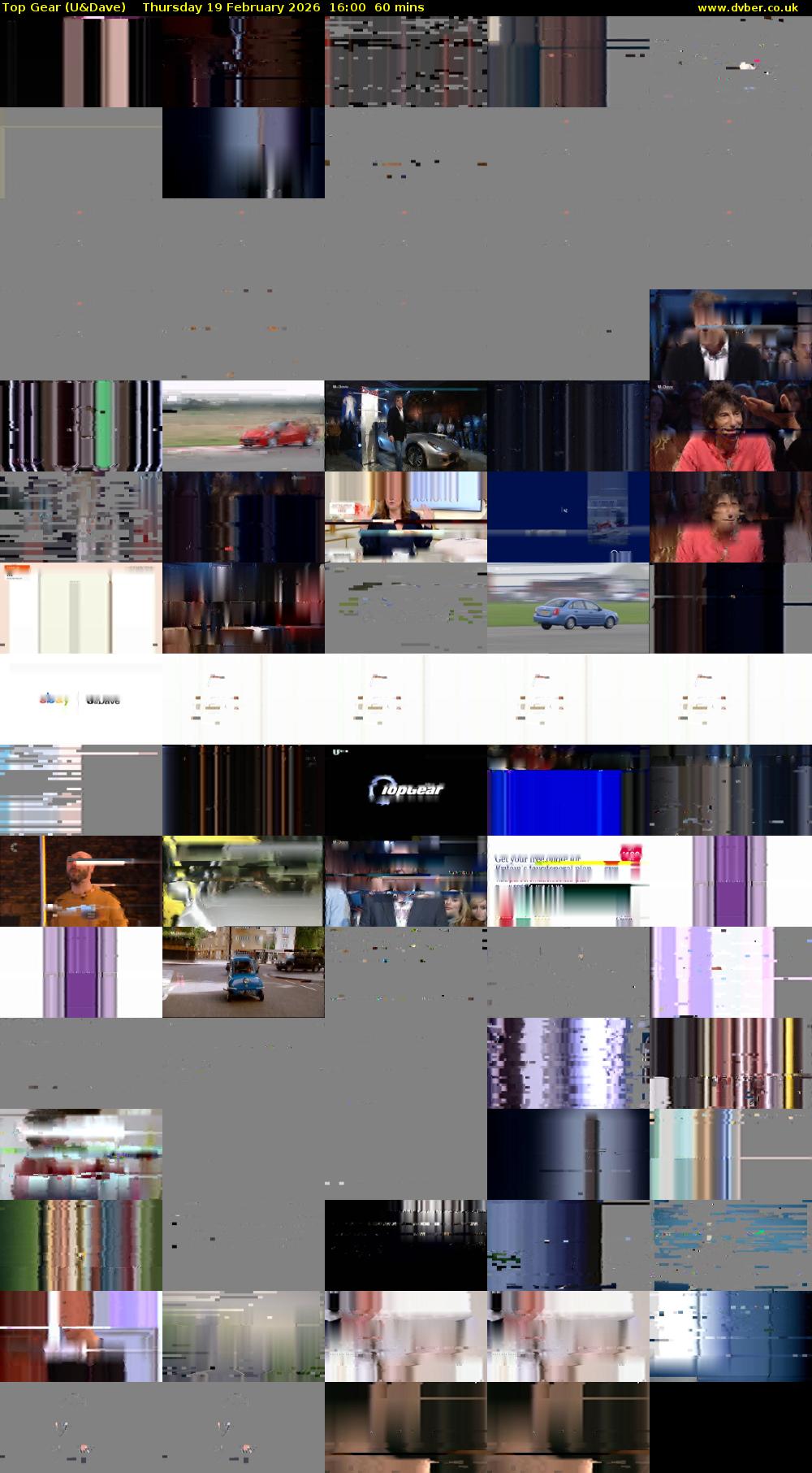 Top Gear (U&Dave) Thursday 19 February 2026 16:00 - 17:00