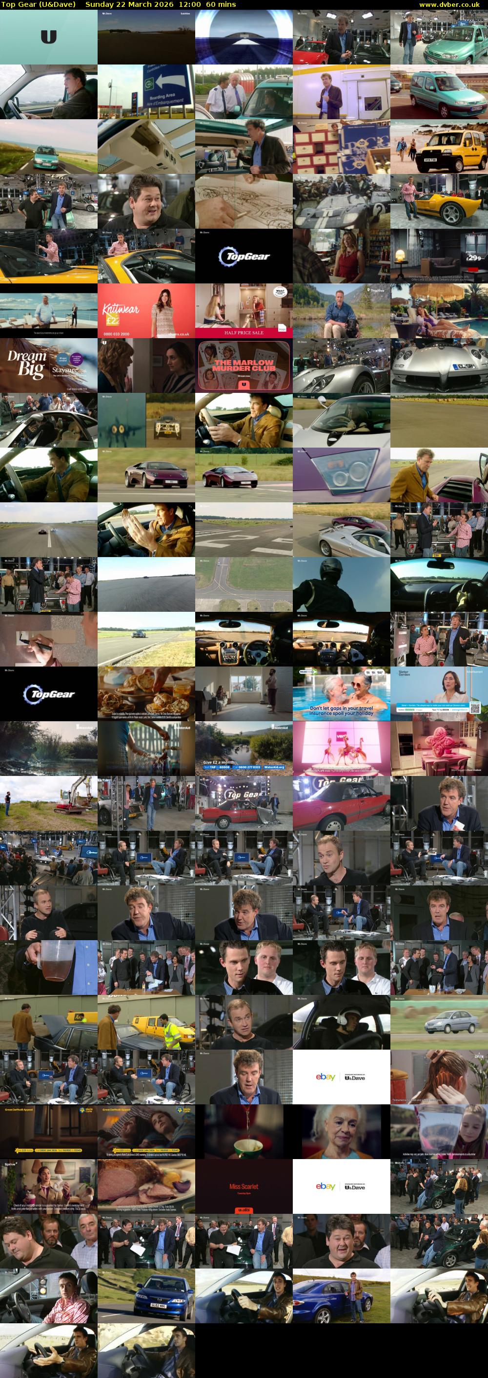 Top Gear (U&Dave) Sunday 22 March 2026 12:00 - 13:00