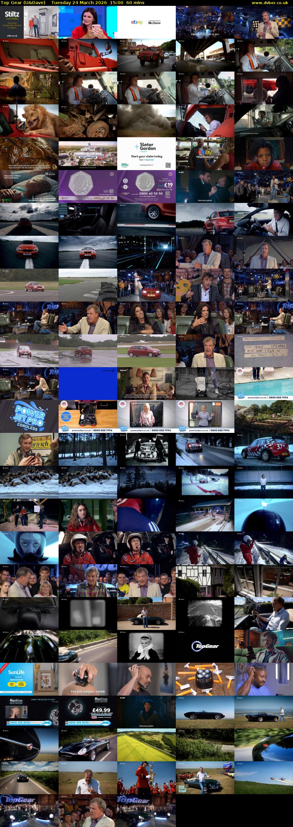 Top Gear (U&Dave) Tuesday 24 March 2026 15:00 - 16:00