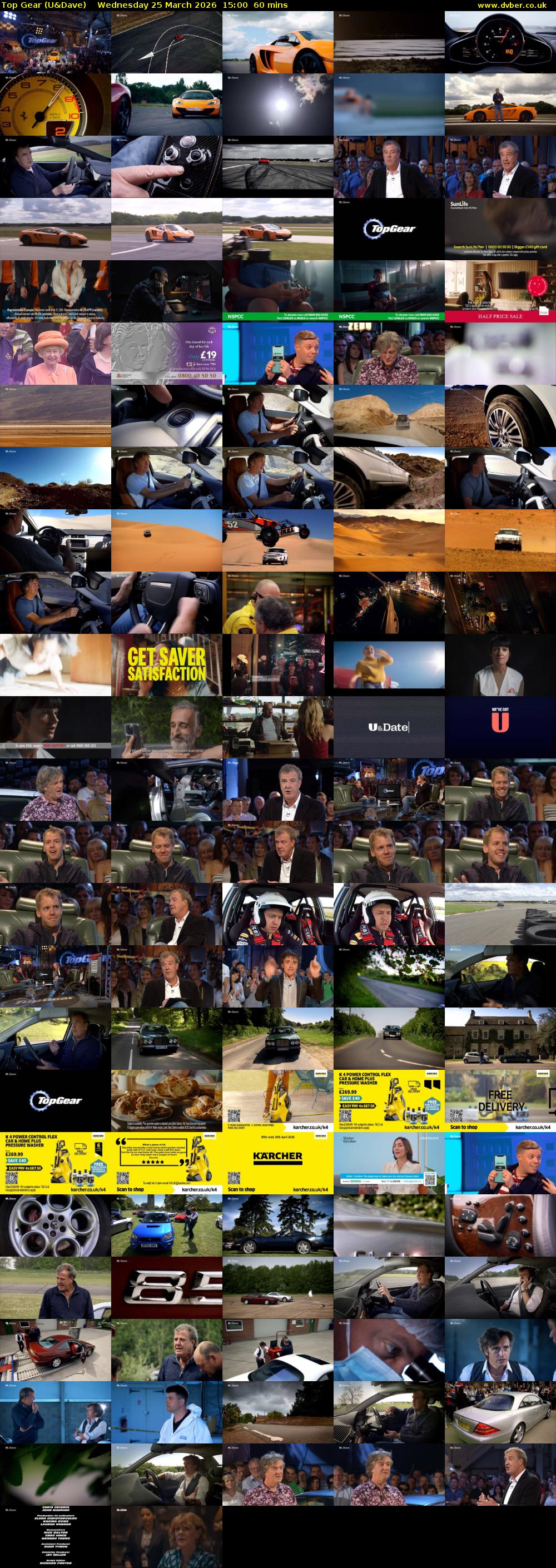 Top Gear (U&Dave) Wednesday 25 March 2026 15:00 - 16:00