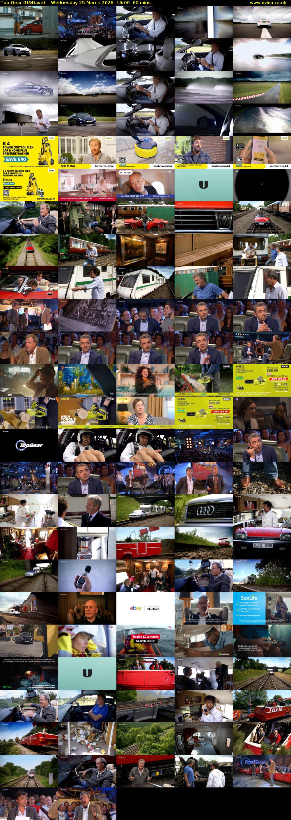 Top Gear (U&Dave) Wednesday 25 March 2026 16:00 - 17:00