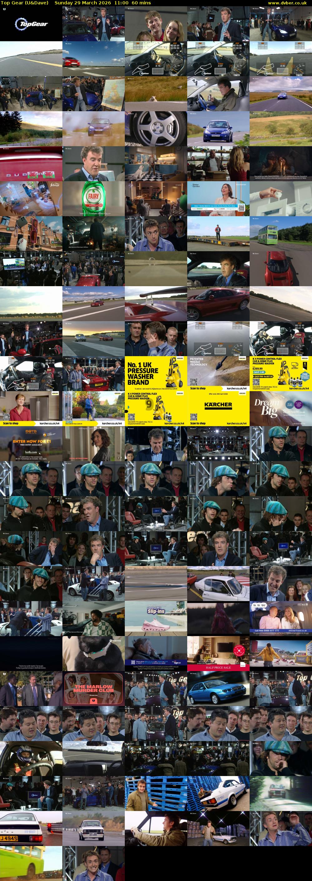 Top Gear (U&Dave) Sunday 29 March 2026 11:00 - 12:00