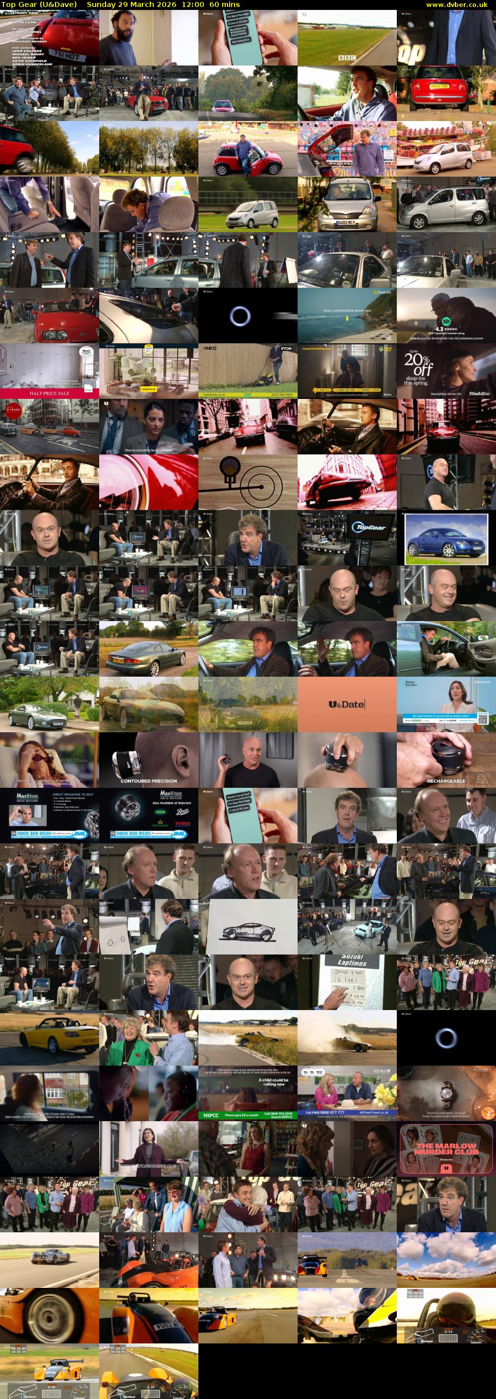 Top Gear (U&Dave) Sunday 29 March 2026 12:00 - 13:00