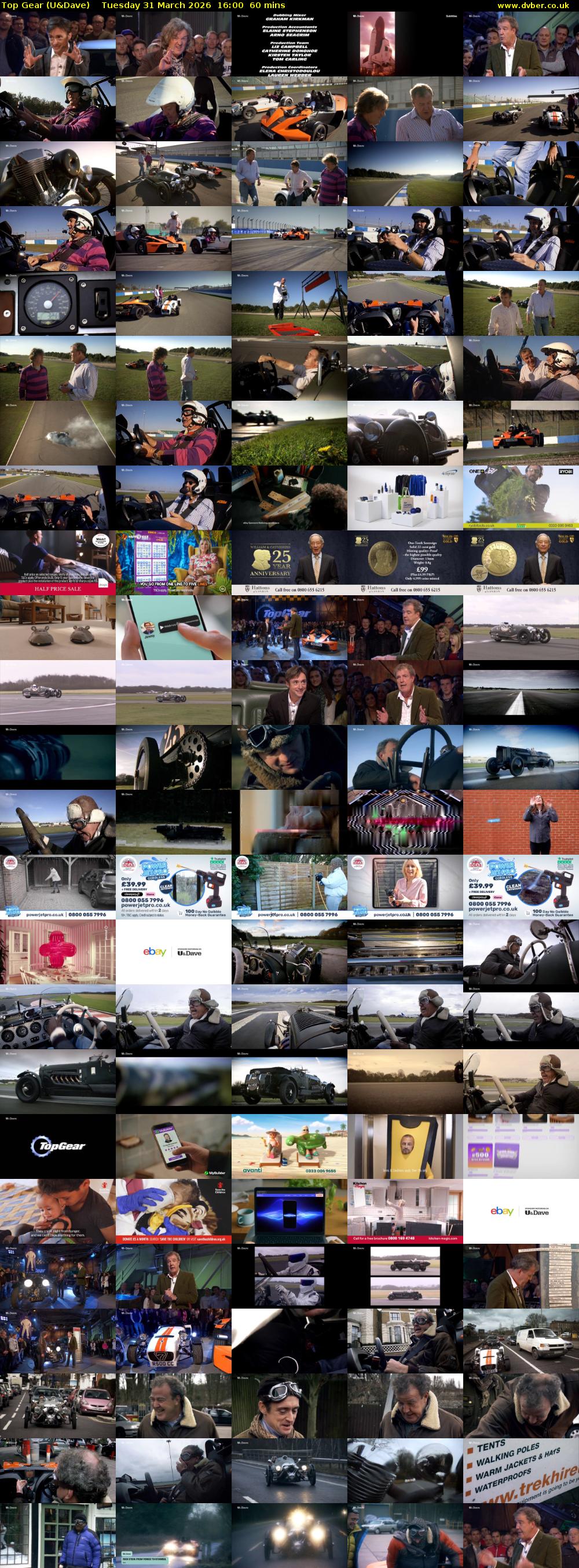 Top Gear (U&Dave) Tuesday 31 March 2026 16:00 - 17:00