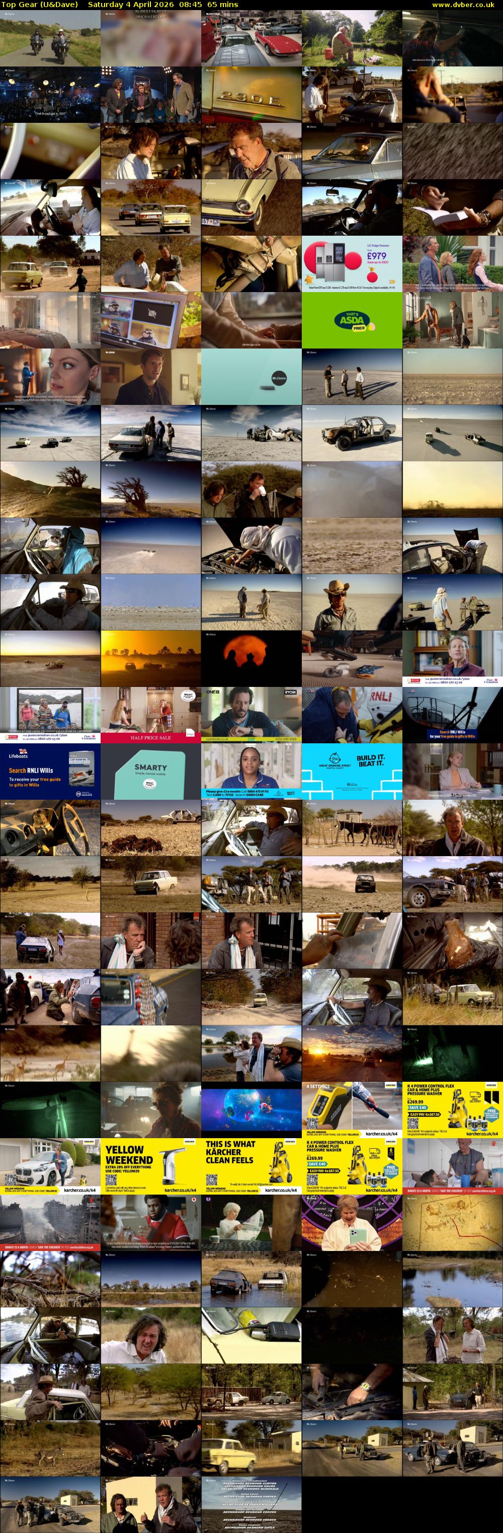 Top Gear (U&Dave) Saturday 4 April 2026 08:45 - 09:50