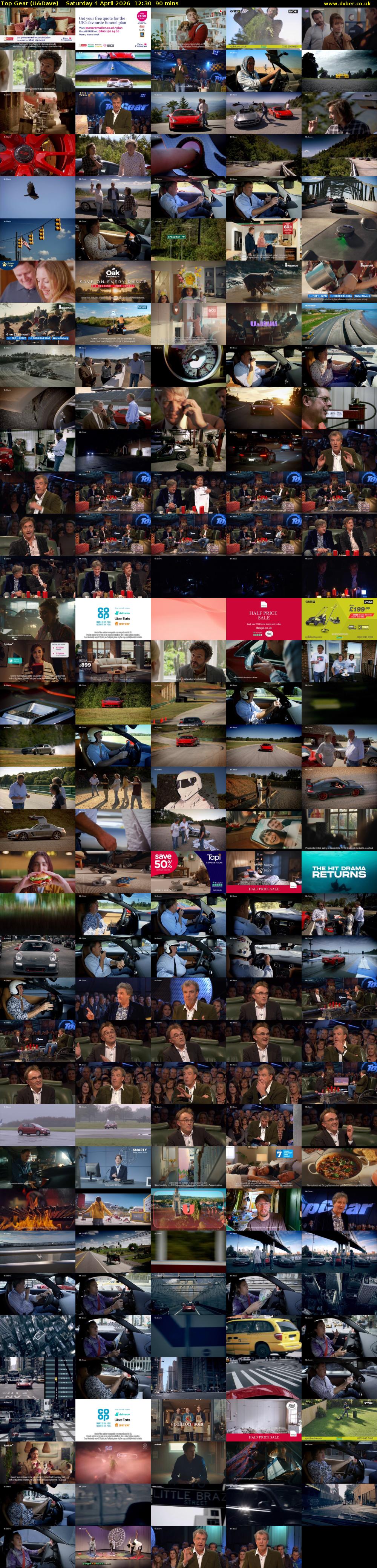 Top Gear (U&Dave) Saturday 4 April 2026 12:30 - 14:00