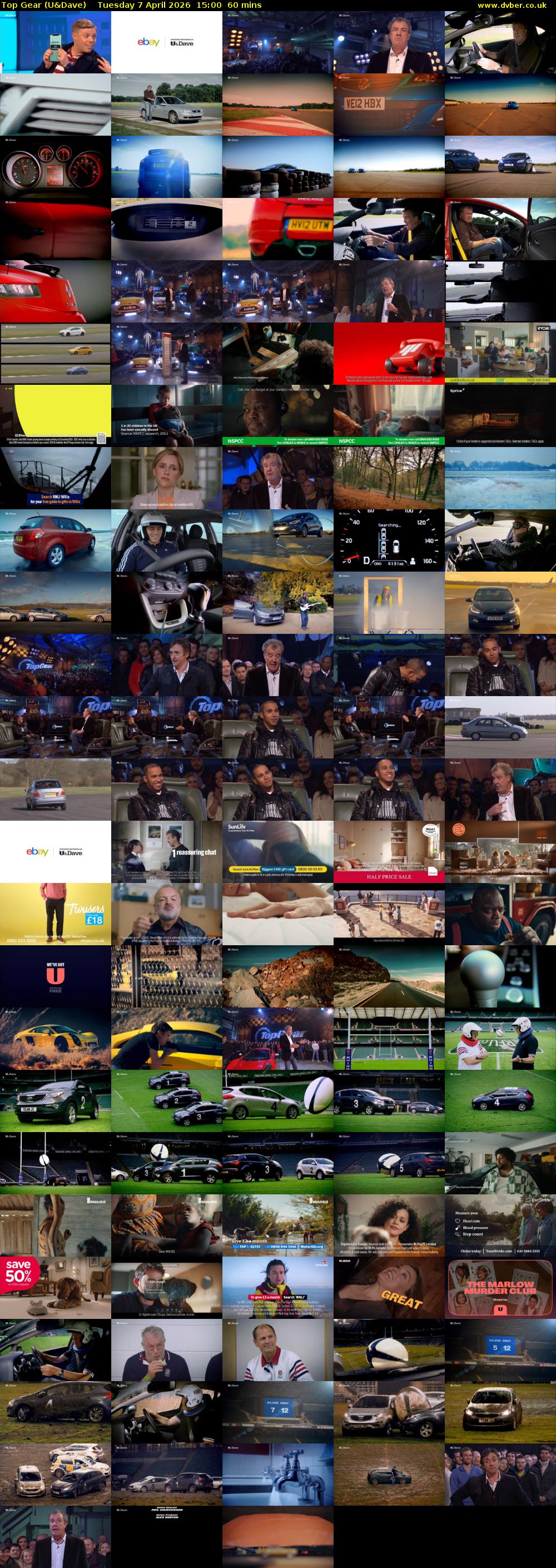 Top Gear (U&Dave) Tuesday 7 April 2026 15:00 - 16:00