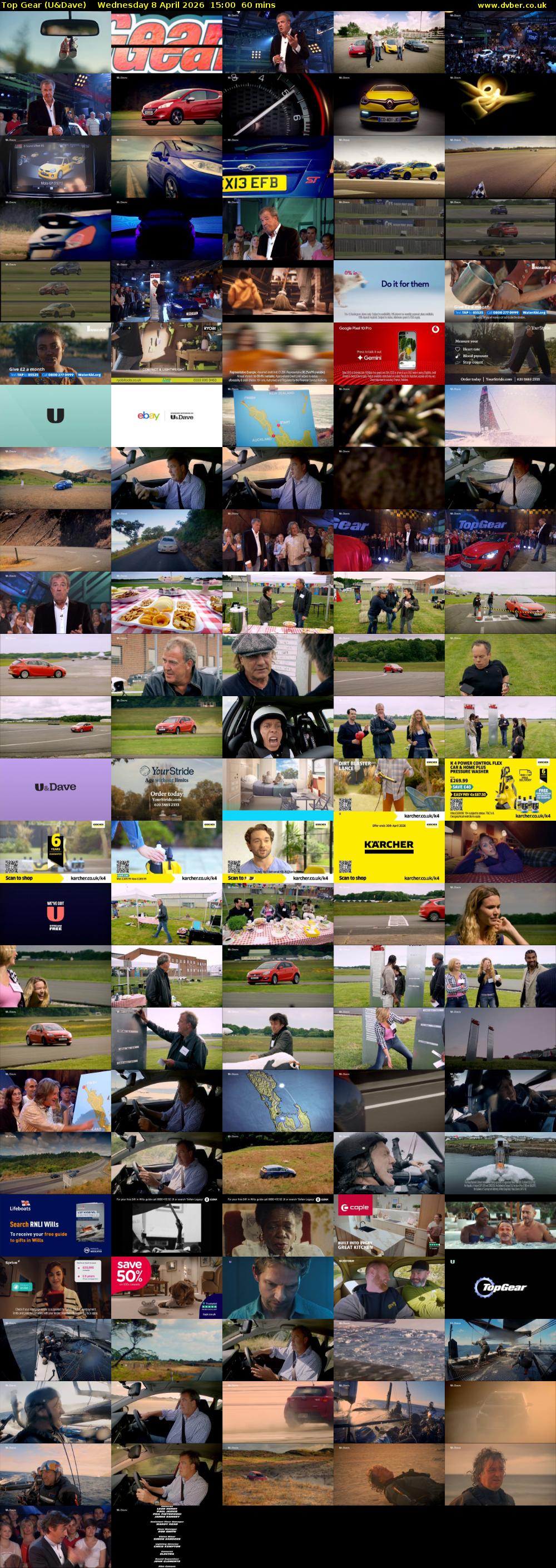 Top Gear (U&Dave) Wednesday 8 April 2026 15:00 - 16:00