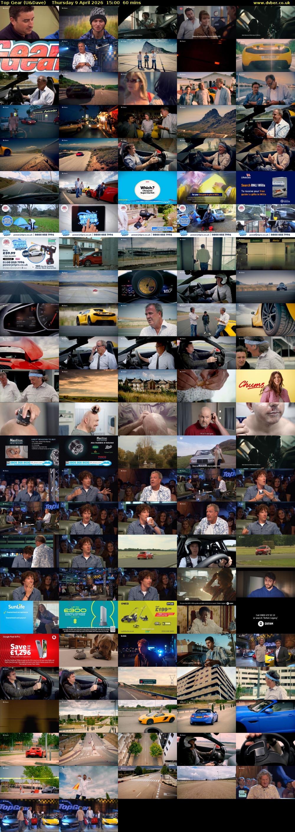 Top Gear (U&Dave) Thursday 9 April 2026 15:00 - 16:00