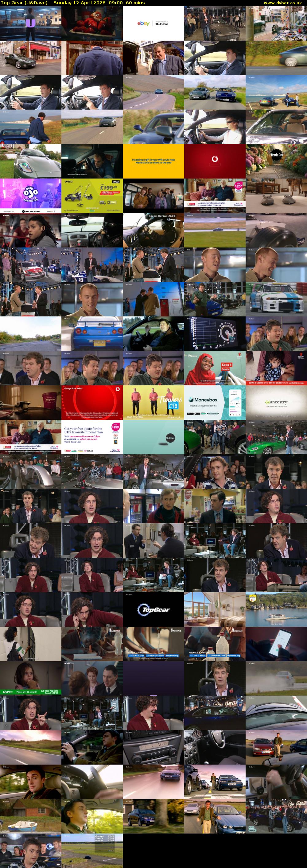 Top Gear (U&Dave) Sunday 12 April 2026 09:00 - 10:00