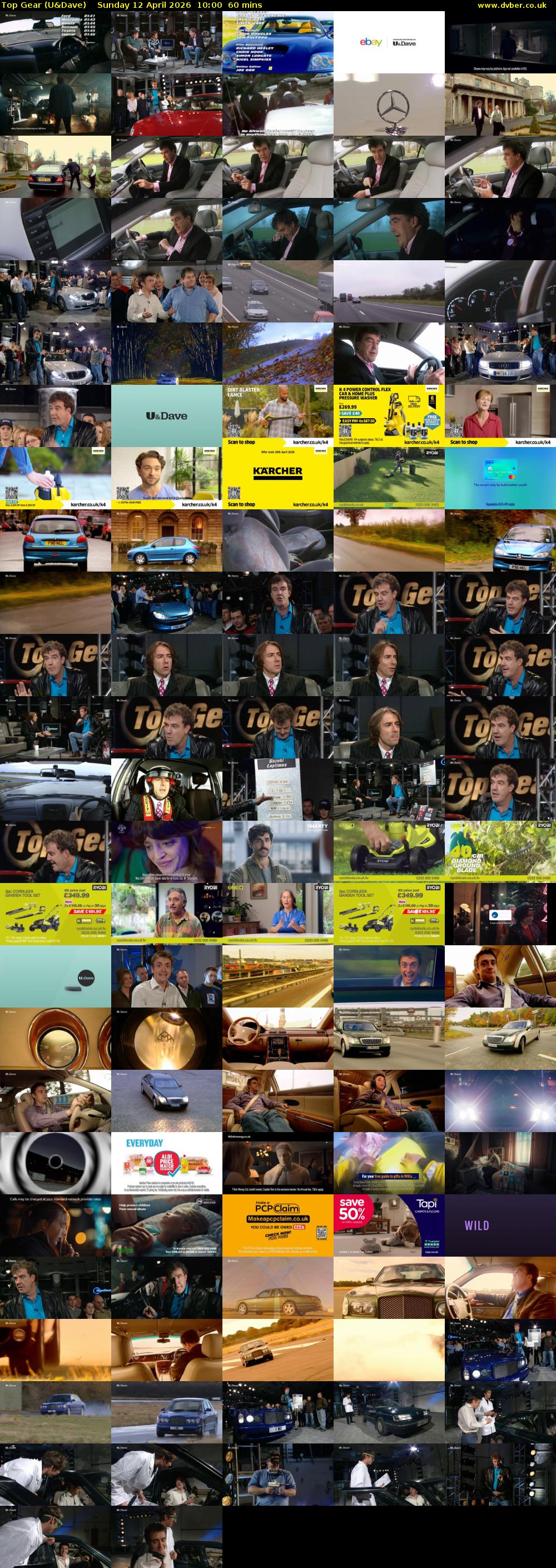 Top Gear (U&Dave) Sunday 12 April 2026 10:00 - 11:00