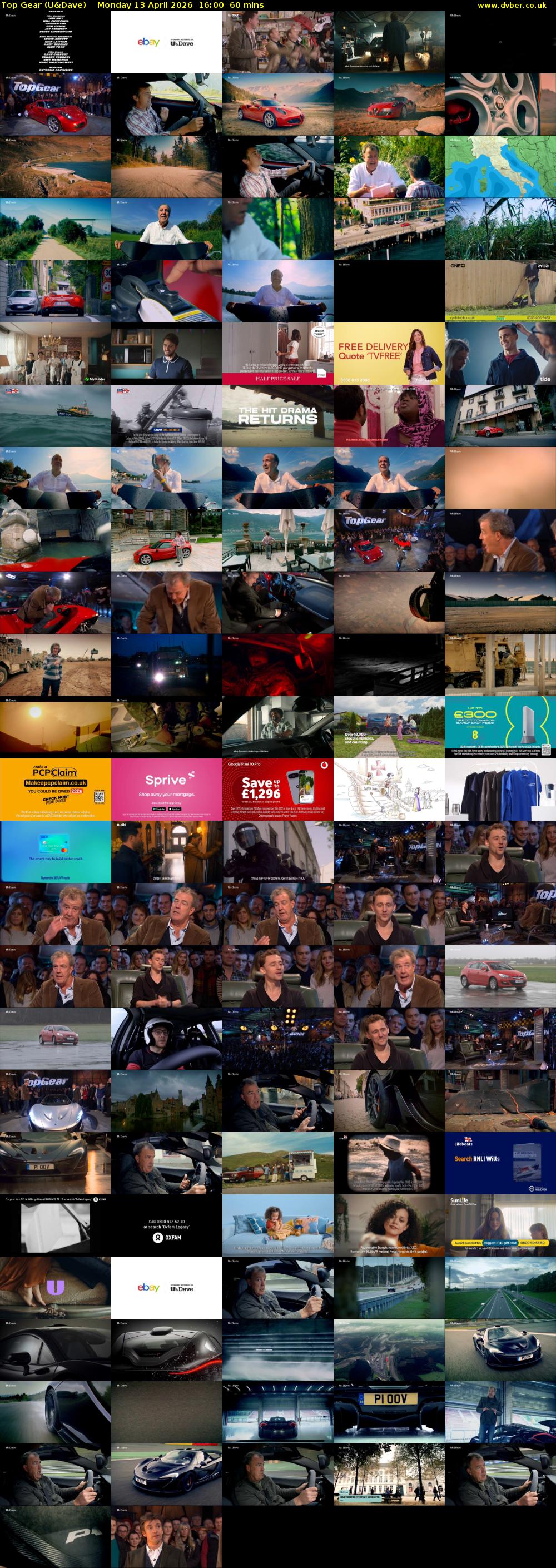 Top Gear (U&Dave) Monday 13 April 2026 16:00 - 17:00