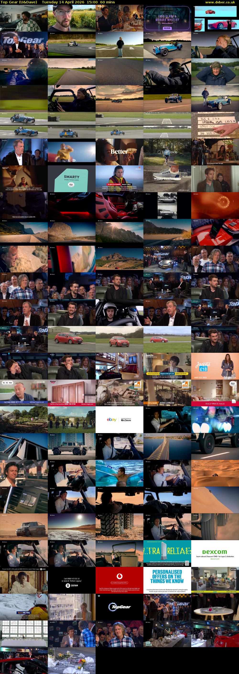 Top Gear (U&Dave) Tuesday 14 April 2026 15:00 - 16:00