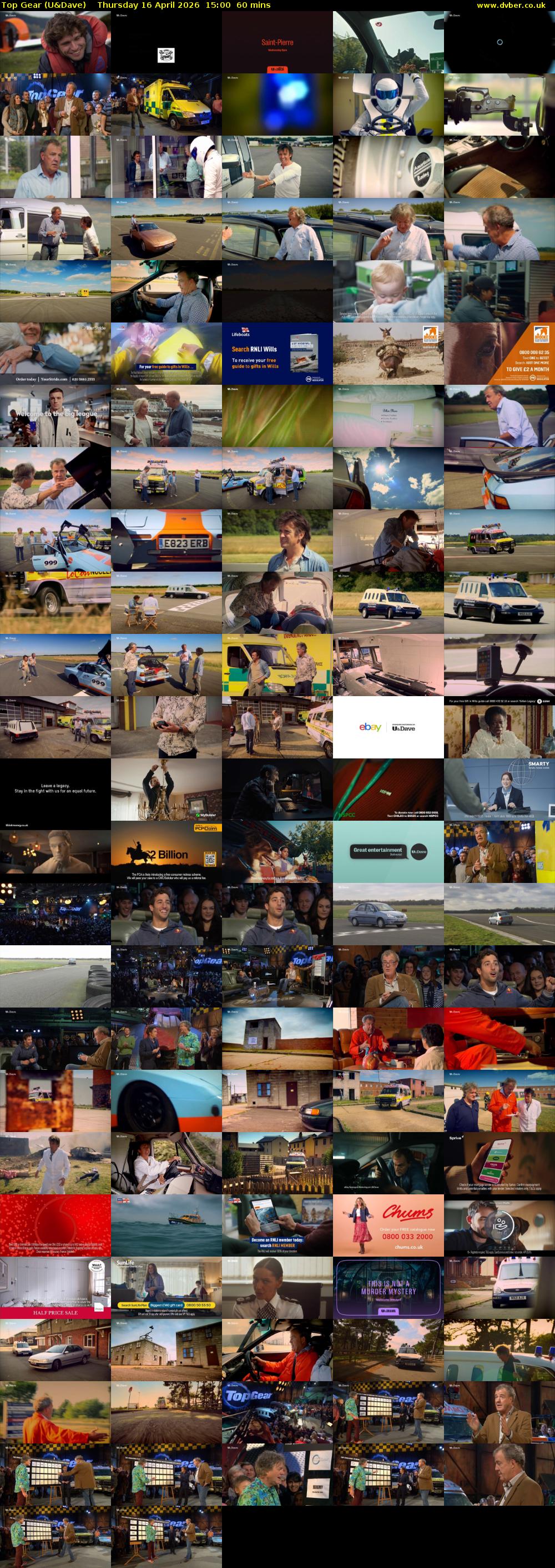 Top Gear (U&Dave) Thursday 16 April 2026 15:00 - 16:00
