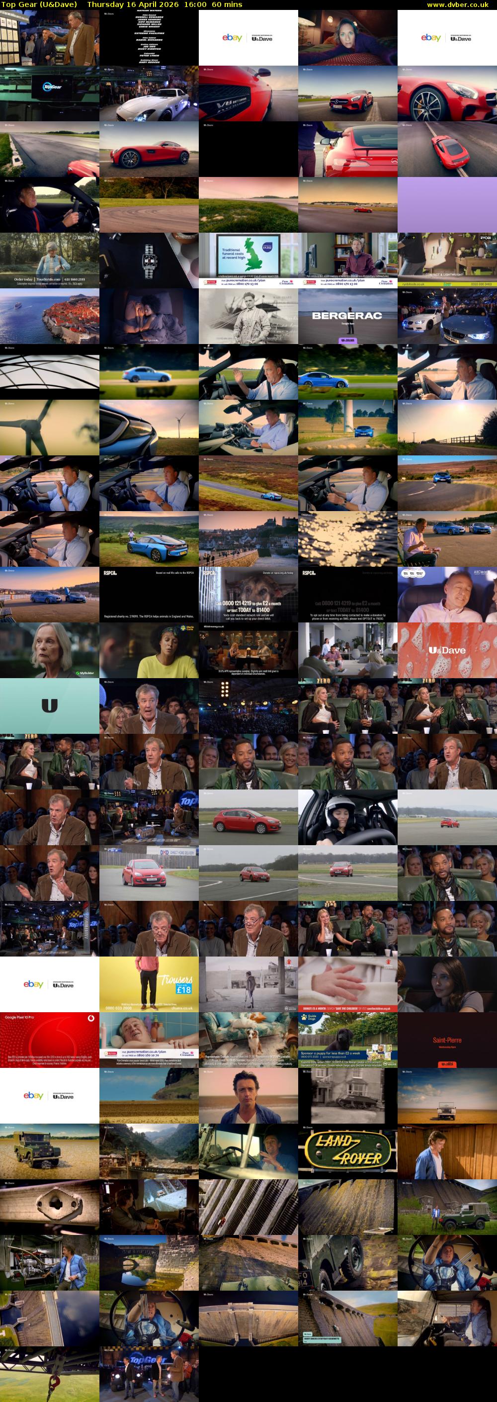 Top Gear (U&Dave) Thursday 16 April 2026 16:00 - 17:00