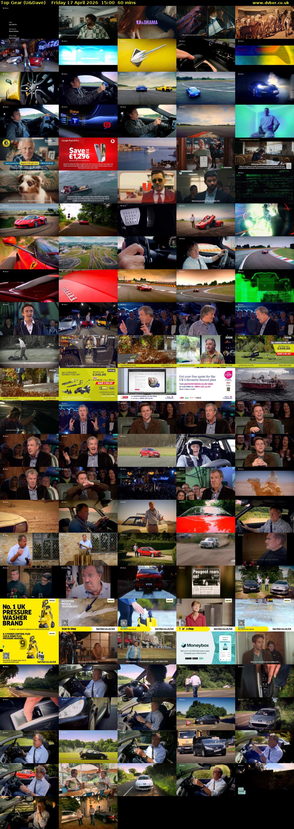 Top Gear (U&Dave) Friday 17 April 2026 15:00 - 16:00