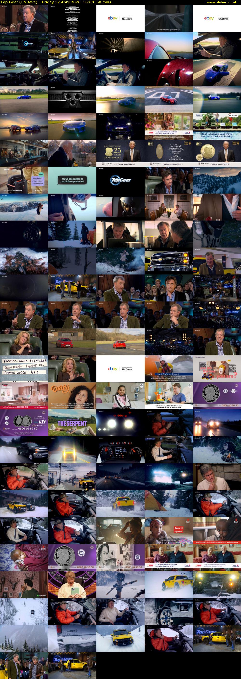 Top Gear (U&Dave) Friday 17 April 2026 16:00 - 17:00