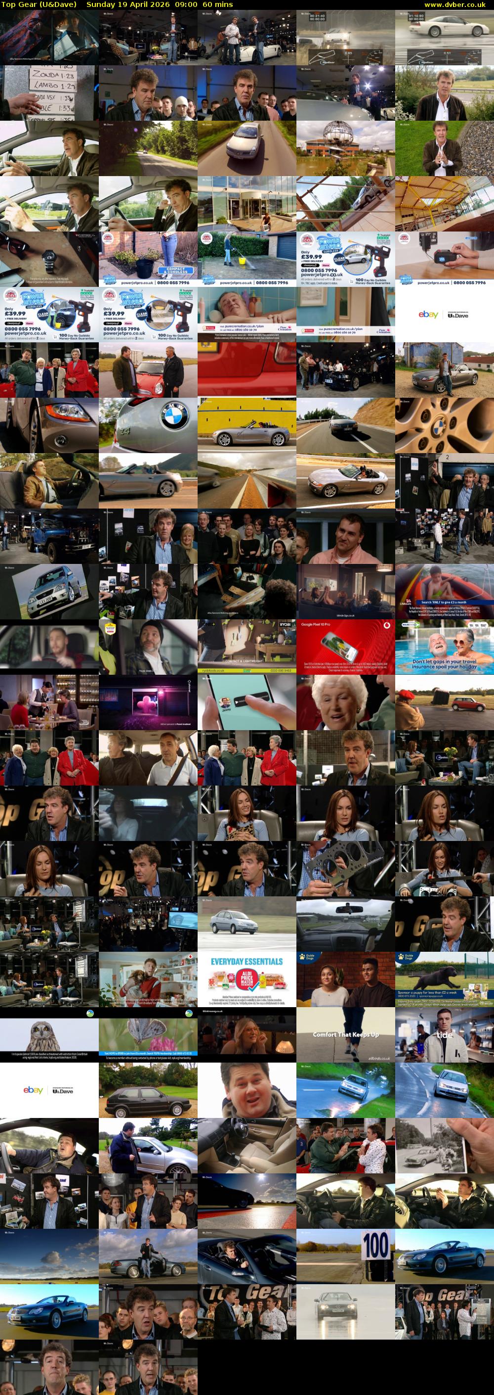 Top Gear (U&Dave) Sunday 19 April 2026 09:00 - 10:00