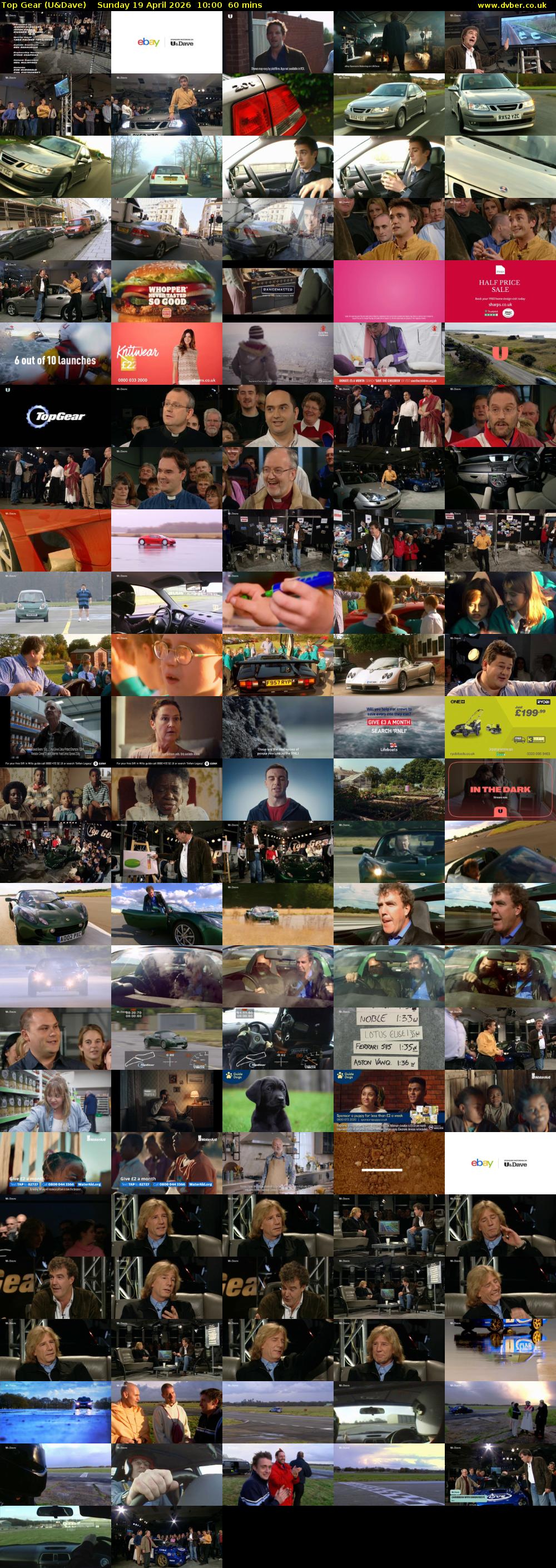 Top Gear (U&Dave) Sunday 19 April 2026 10:00 - 11:00