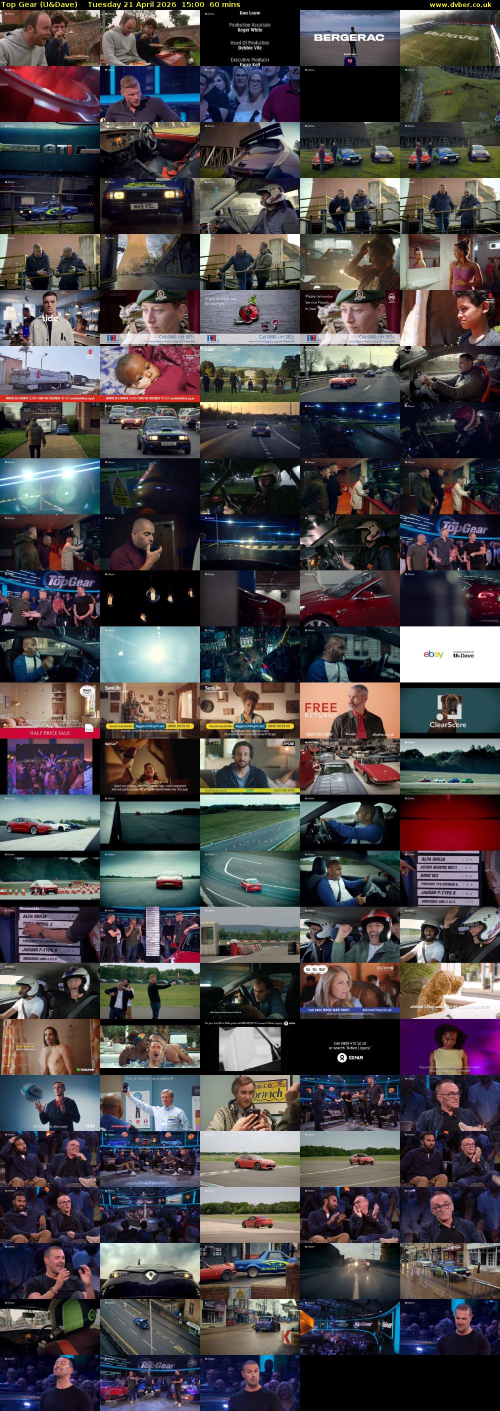 Top Gear (U&Dave) Tuesday 21 April 2026 15:00 - 16:00