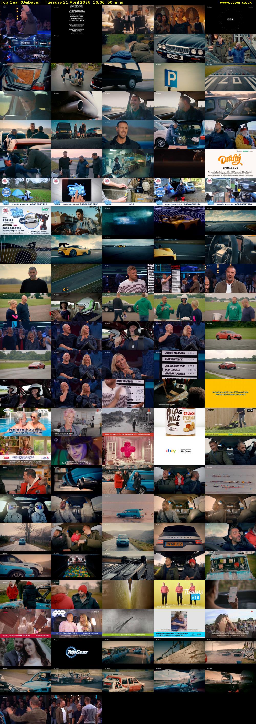 Top Gear (U&Dave) Tuesday 21 April 2026 16:00 - 17:00