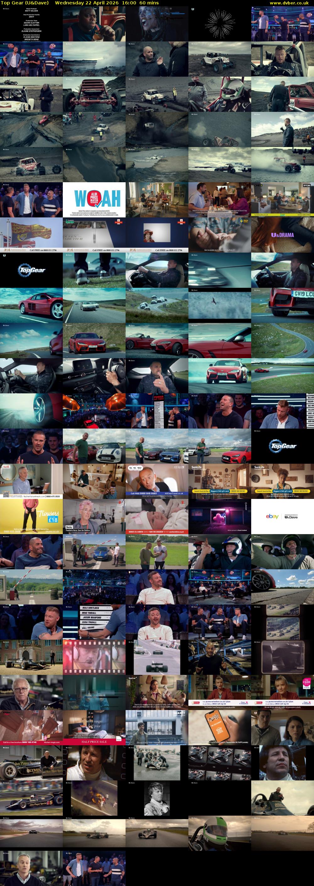 Top Gear (U&Dave) Wednesday 22 April 2026 16:00 - 17:00