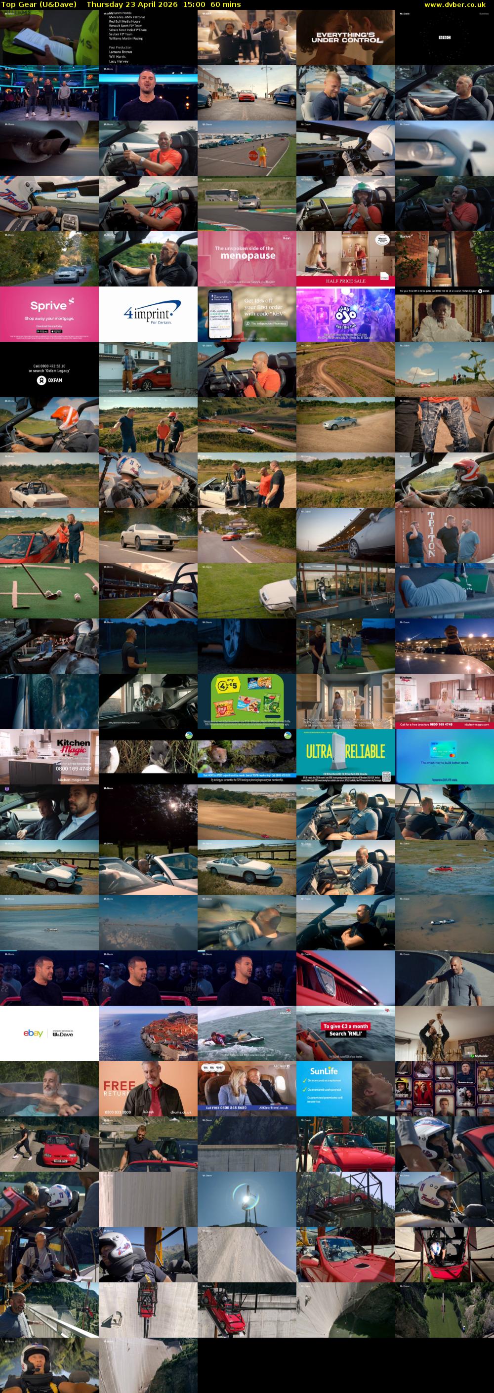 Top Gear (U&Dave) Thursday 23 April 2026 15:00 - 16:00