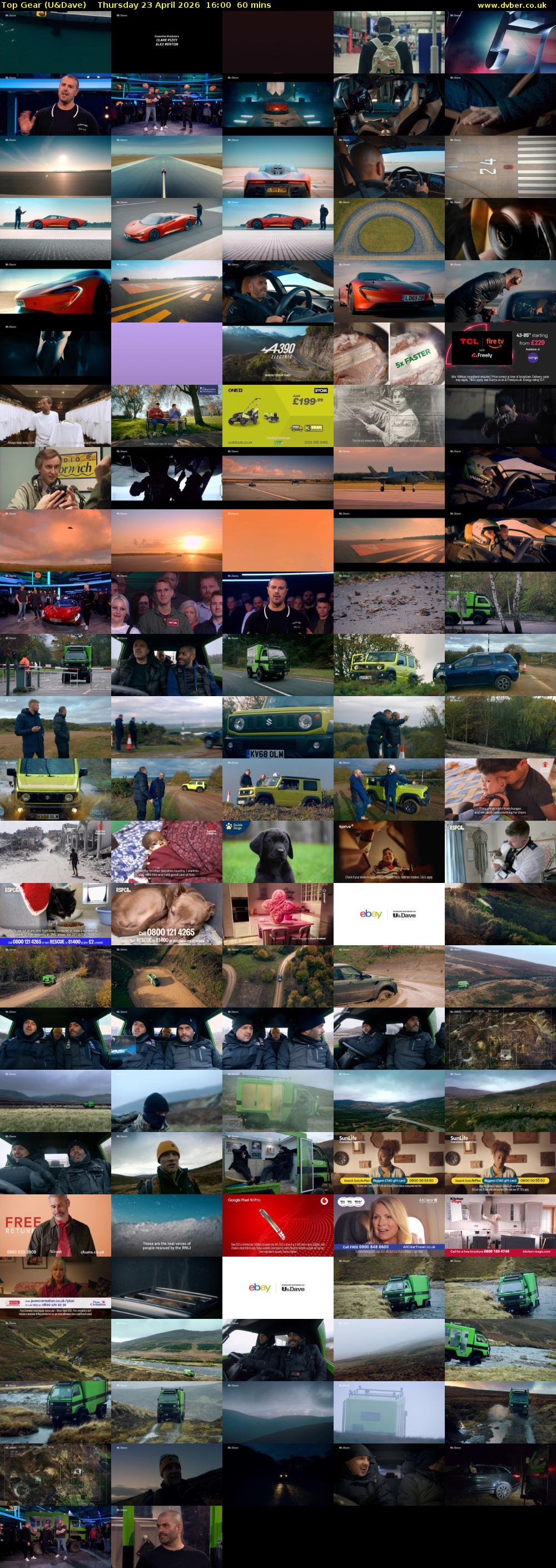 Top Gear (U&Dave) Thursday 23 April 2026 16:00 - 17:00