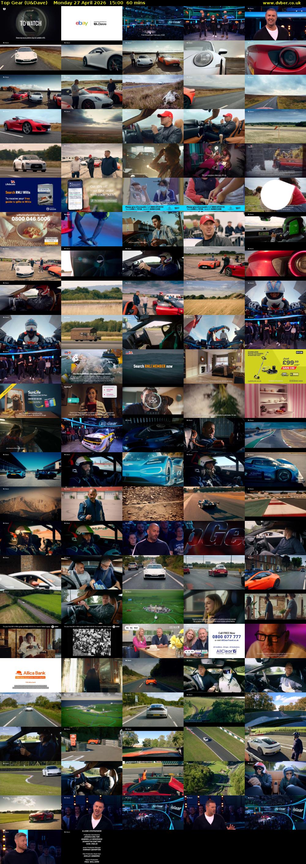 Top Gear (U&Dave) Monday 27 April 2026 15:00 - 16:00