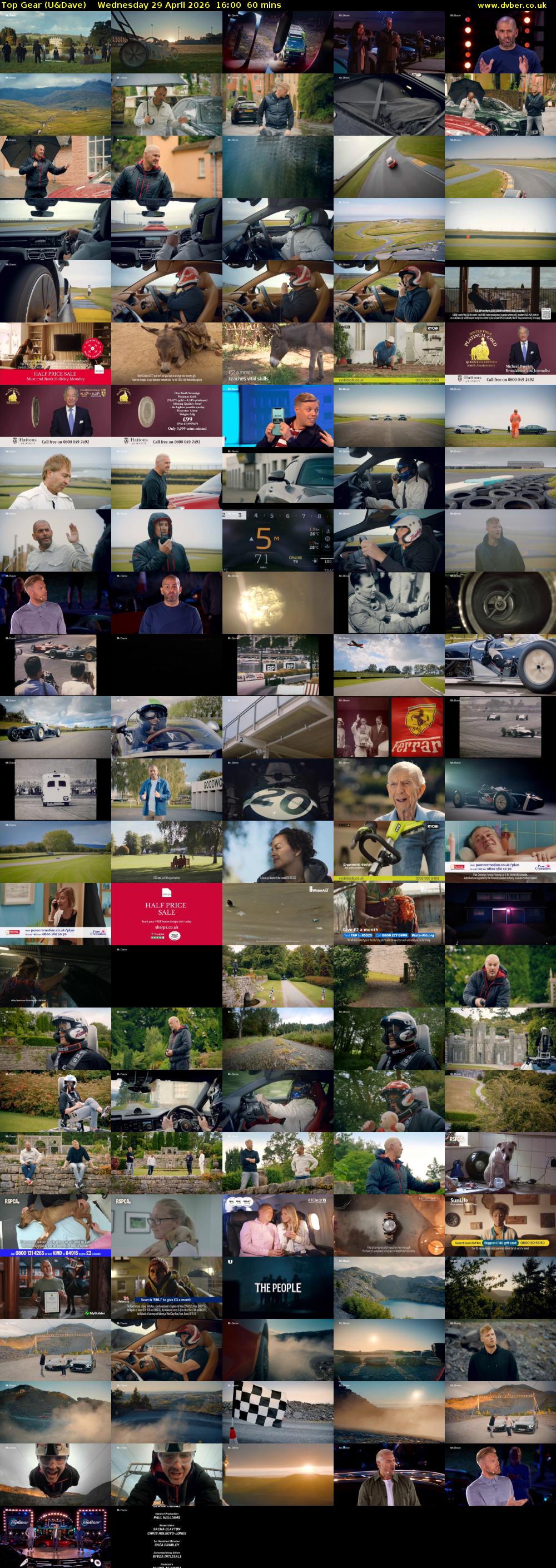 Top Gear (U&Dave) Wednesday 29 April 2026 16:00 - 17:00