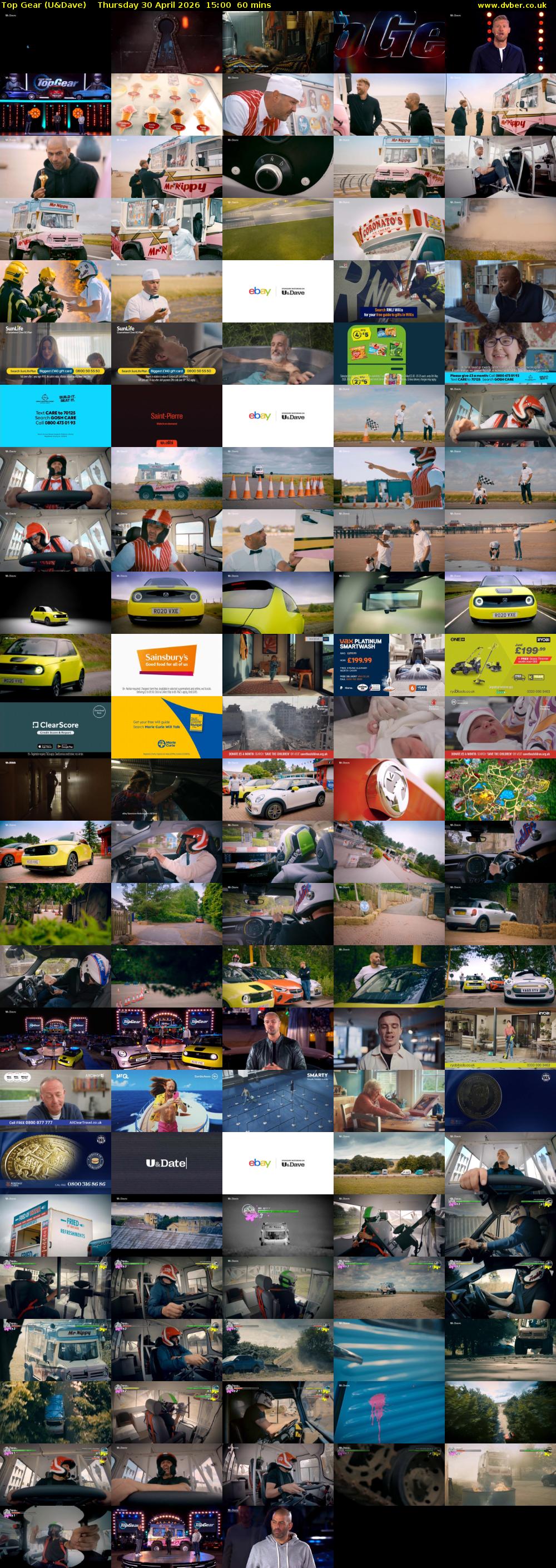 Top Gear (U&Dave) Thursday 30 April 2026 15:00 - 16:00